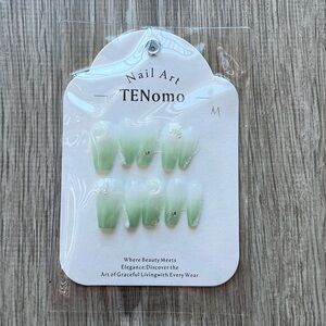 NEW 10pcs Luxury Handmade Long Coffin Press On Nails (*FREE in Description*)